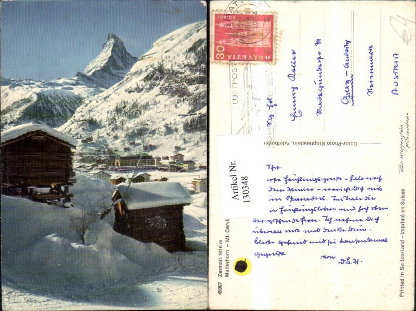 Alte Ansichtskarte – Old Postcard