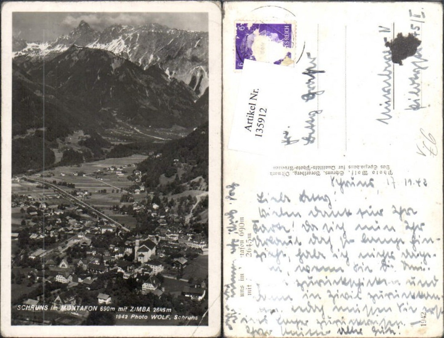 Alte Ansichtskarte – Old Postcard