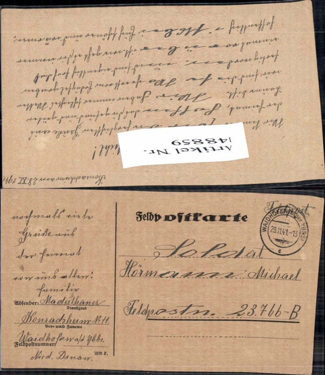Alte Ansichtskarte – Old Postcard