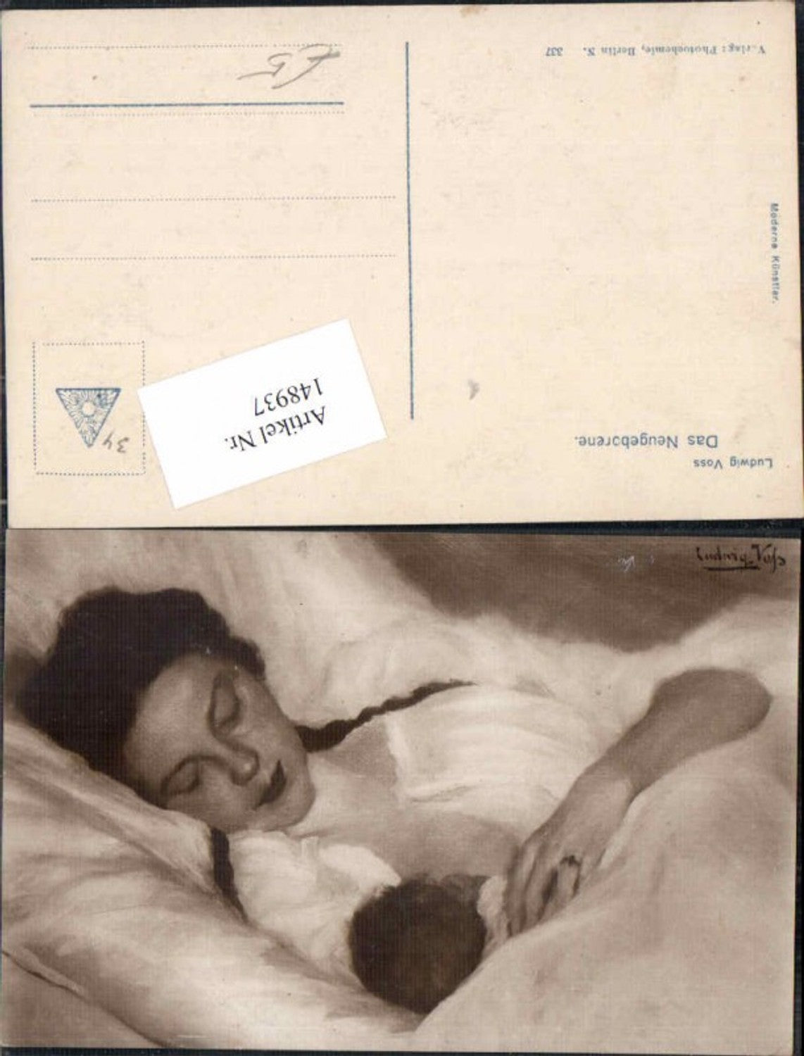 148937,Ludwig Voss Das Neugeborene