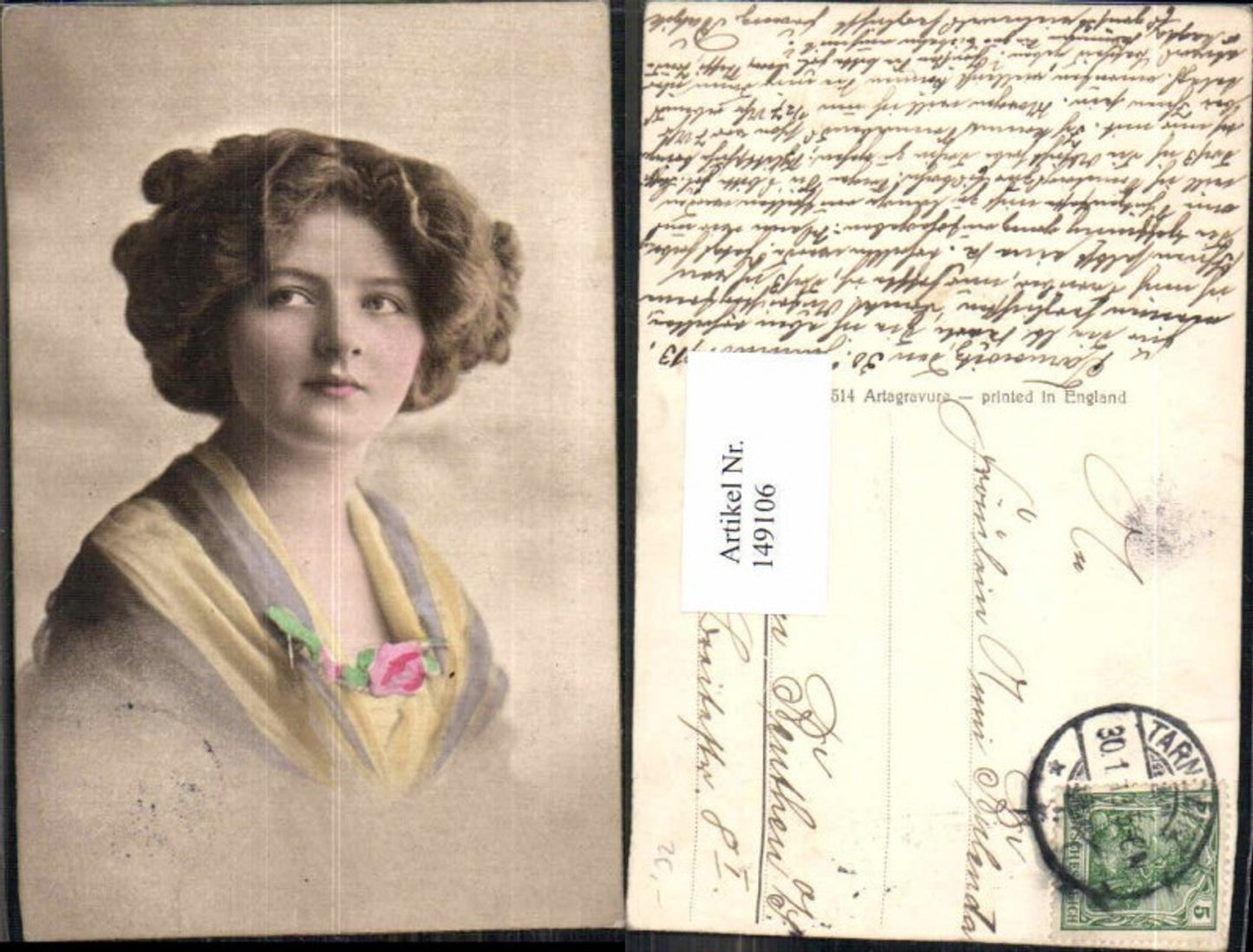 149106,Schöne Frau m. Frisur