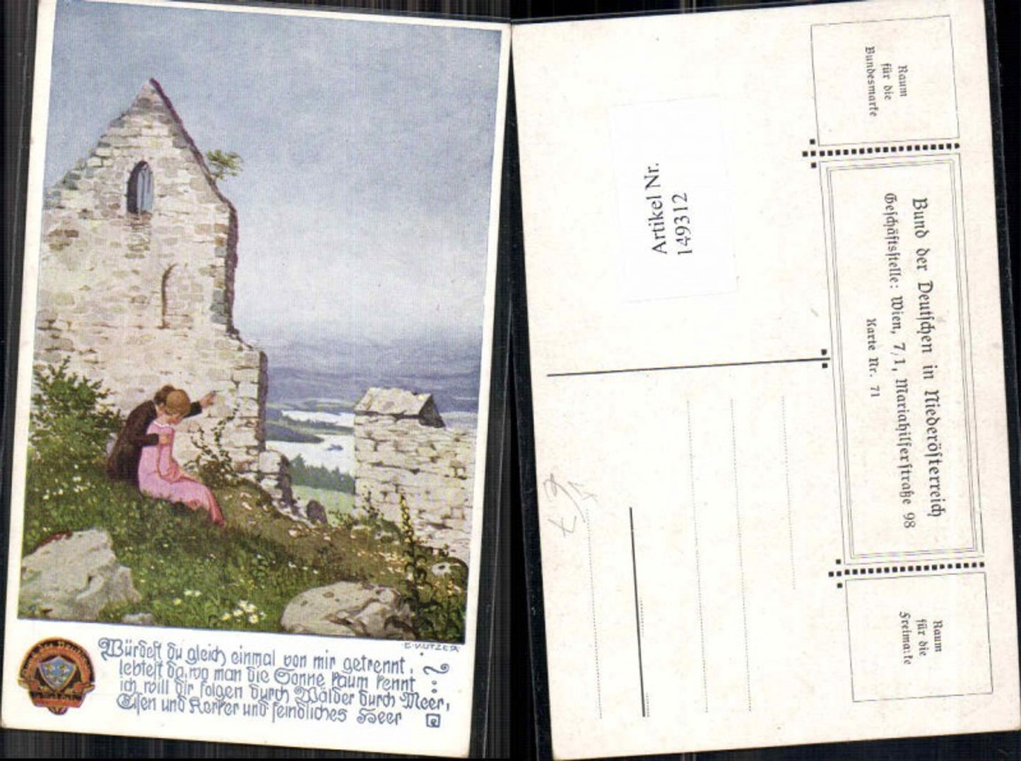 149312,Bund d. deutschen in Niederösterreich 71 Ernst Kutzer