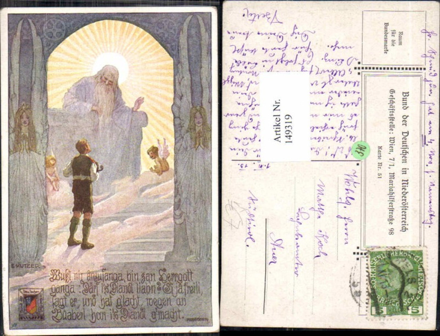149319,Bund d. deutschen in Niederösterreich 51 Ernst Kutzer