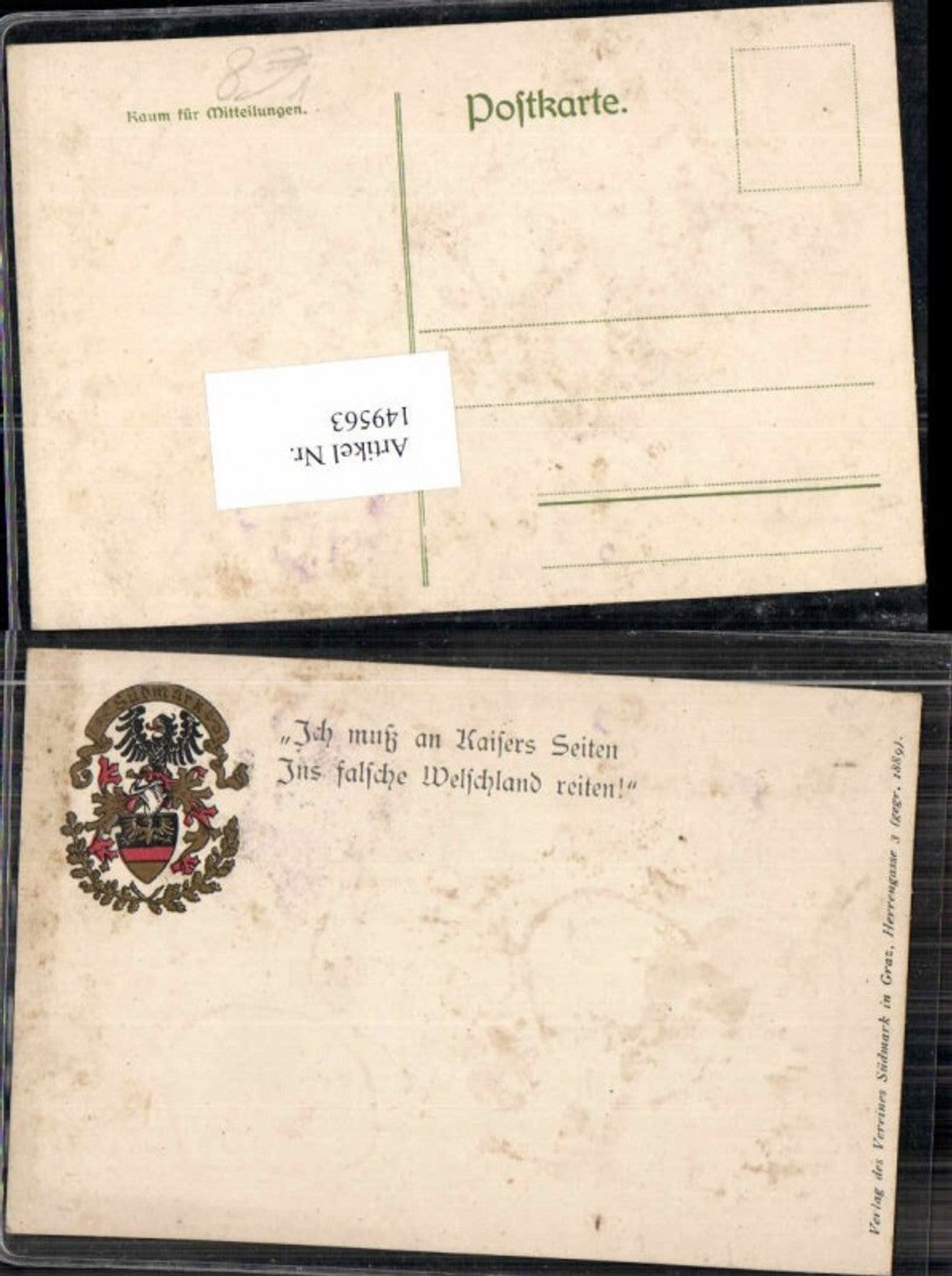 149563,Verein Südmark Wappen Welschland