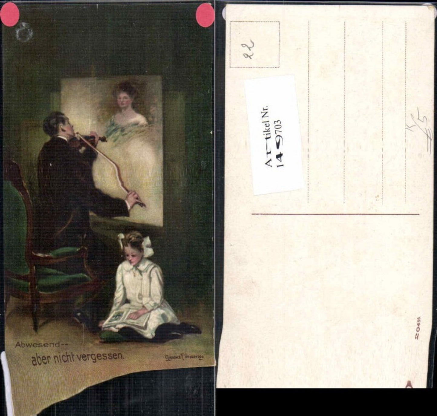 149703,Clarence F. Underwood Abwesend aber nicht vergessen Geige