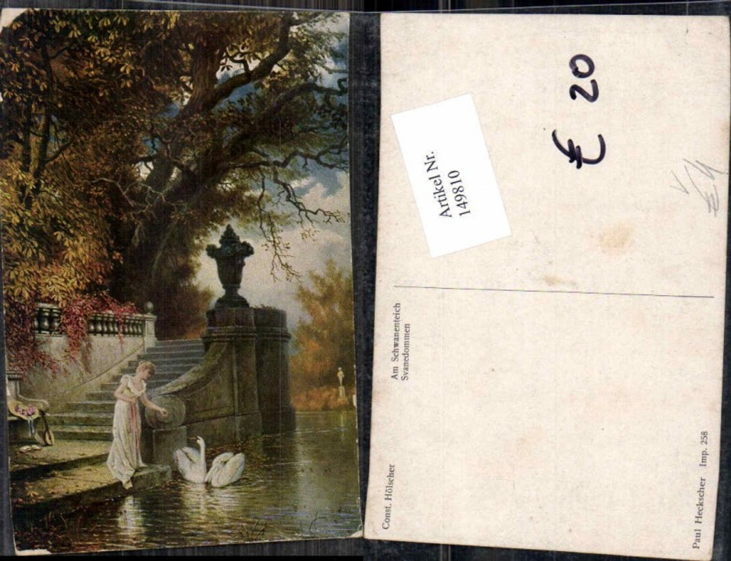 149810,Constantin Hölscher Am Schwanenteich Schwan Paul Heckscher 258