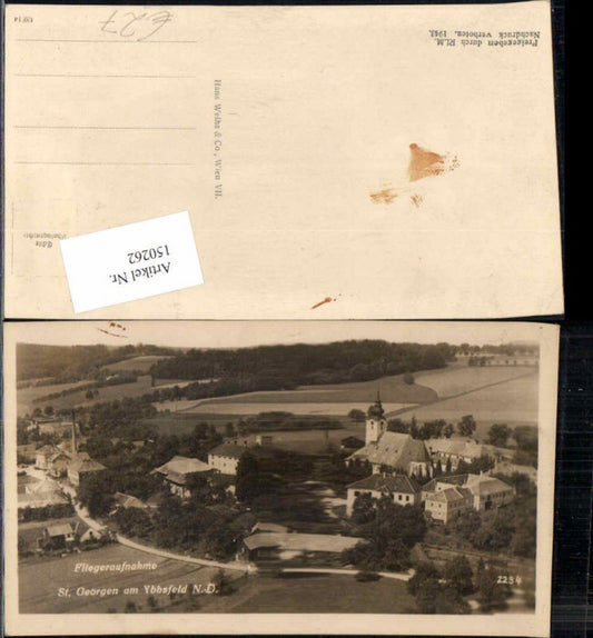 150262,Fliegeraufnahme St Georgen am Ybbsfelde bei Amstetten 1943