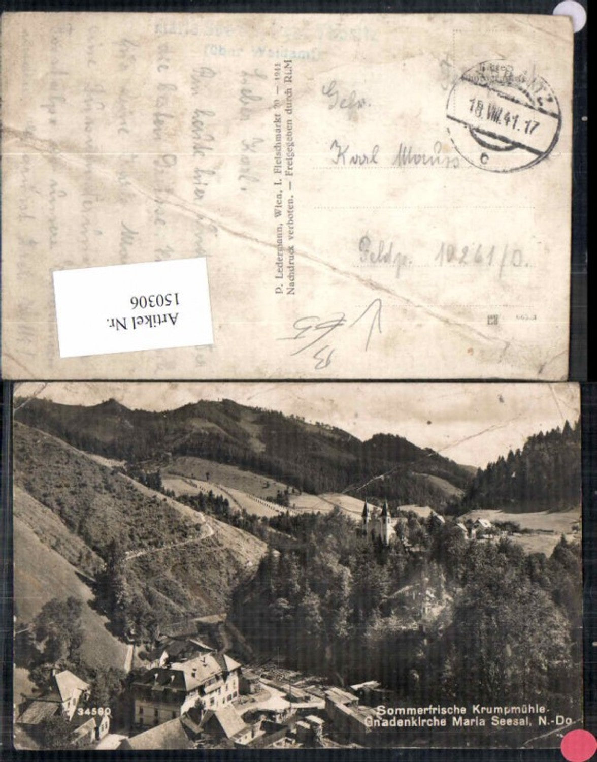 150306,Krumpmühle Maria Seesal bei Ybbsitz