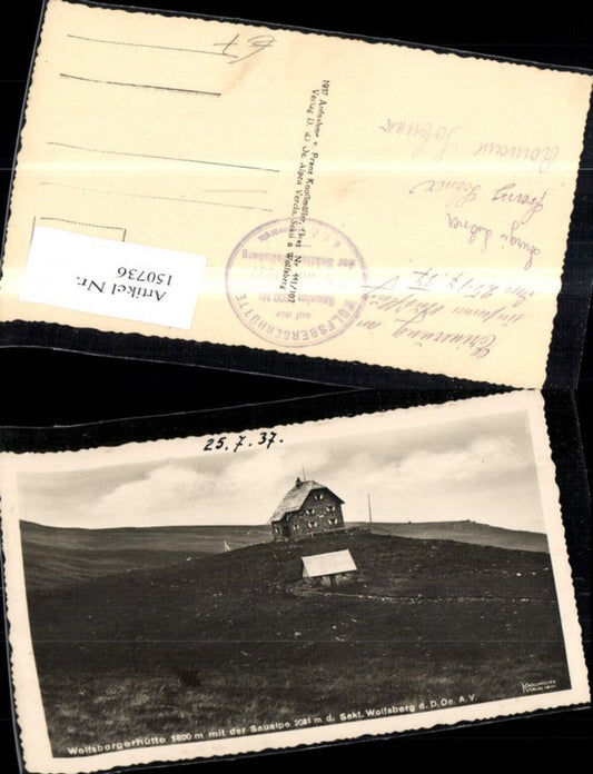 150736,Wolfsbergerhütte m. d. Saualpe Wolfsberg Ansicht 1937