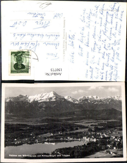 150773,Velden a. Wörthersee m. Mittagskogel u. Triglav Totale