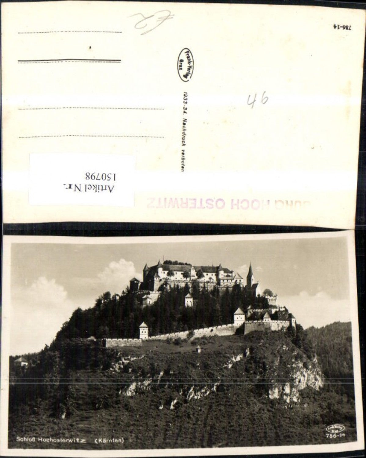 150798,St Veit a. d. Glan Hochosterwitz Ansicht Burg