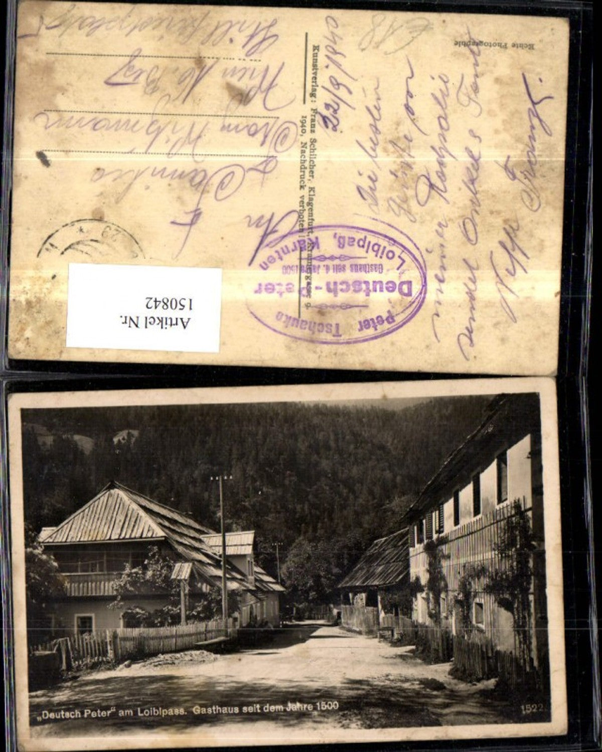 Alte Ansichtskarte – Old Postcard