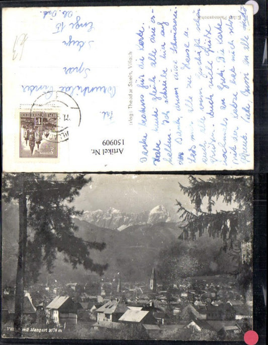 150909,Villach m. Mangart Ansicht m. Baum