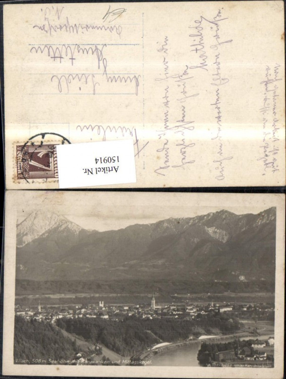 150914,Villach m. Karawanken u. Mittagskogel Ansicht