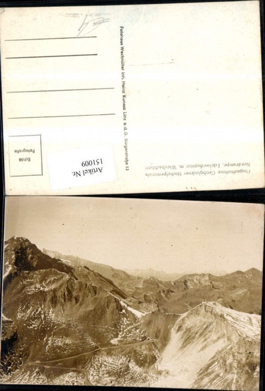 151009,Großglockner Hochalpenstrasse Nordrampe Edelweissspitze Wiesbachhorn Flugaufnahme Heiligenblut