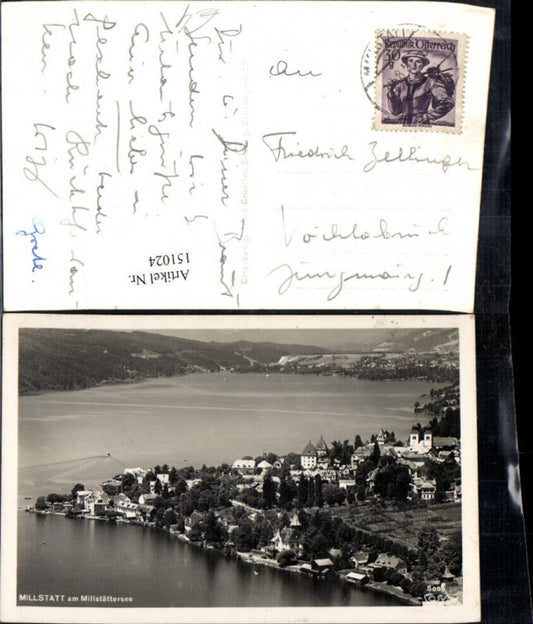 151024,Millstatt a. Millstättersee Luftbild 1951