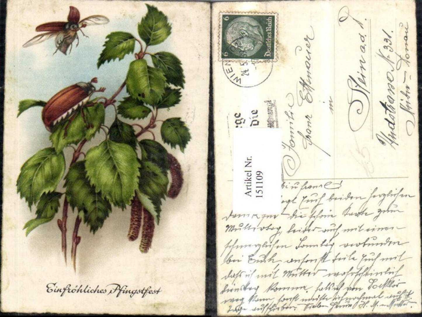 151109, Pentecost birch twig June beetle beetle 1939