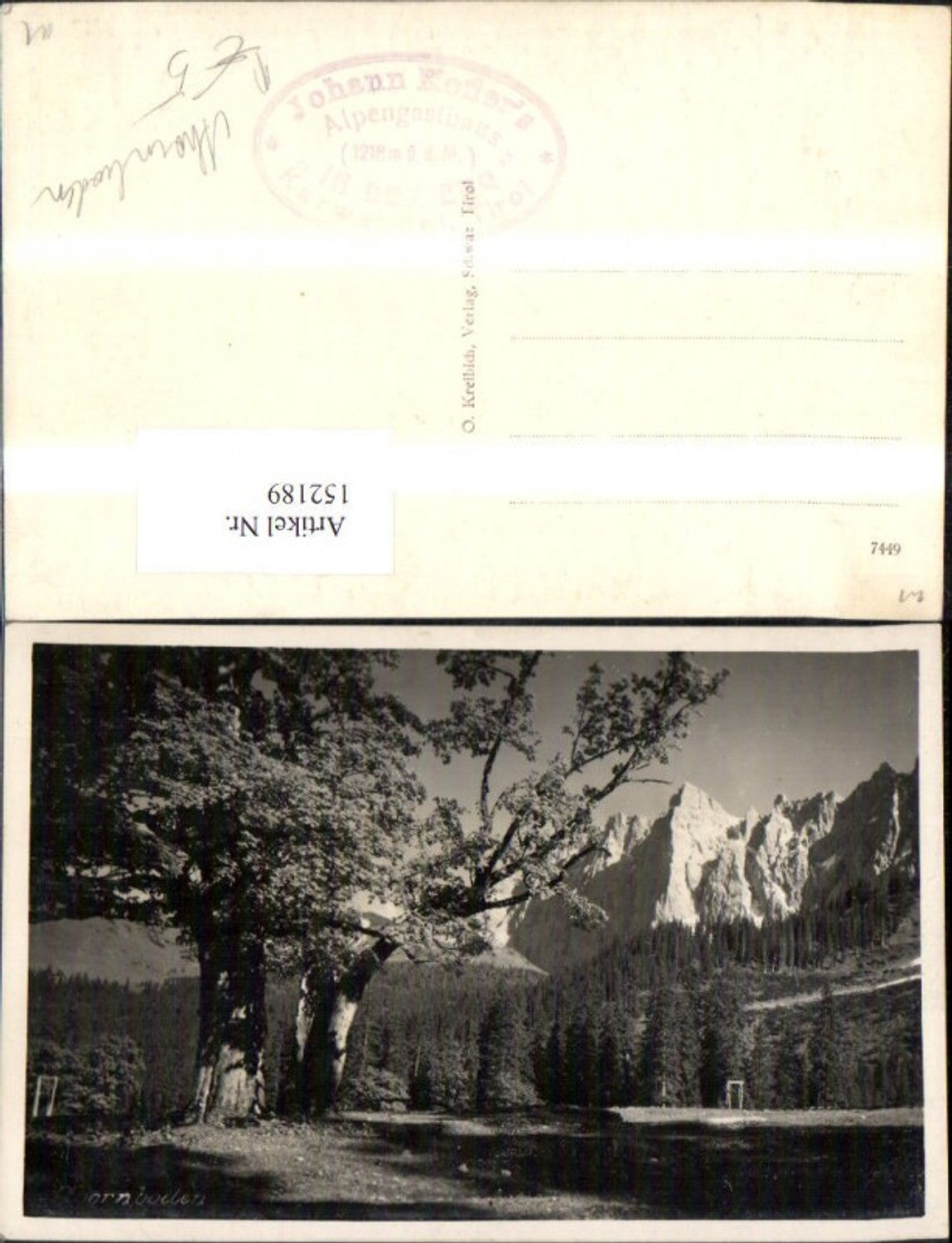 Alte Ansichtskarte – Old Postcard