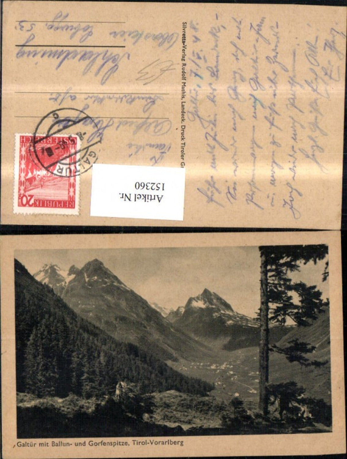 Alte Ansichtskarte – Old Postcard