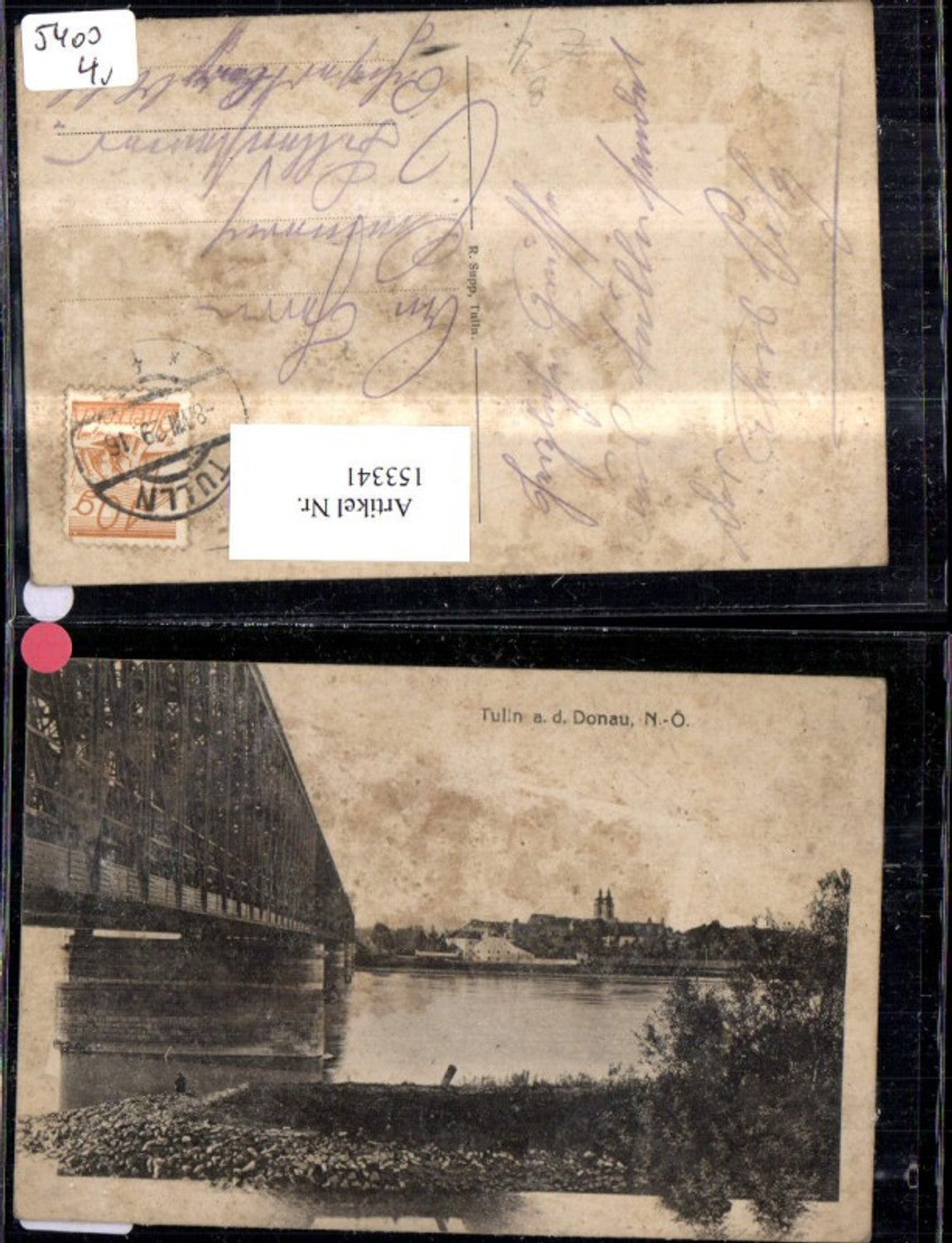 153341,Tulln a. d. Donau Brücke 1929