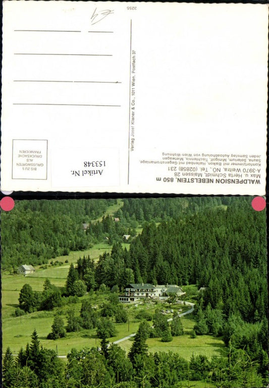 153348,Weitra Waldpension Nebelstein MehrbildAk Max u. Herta Schmidt Ansicht