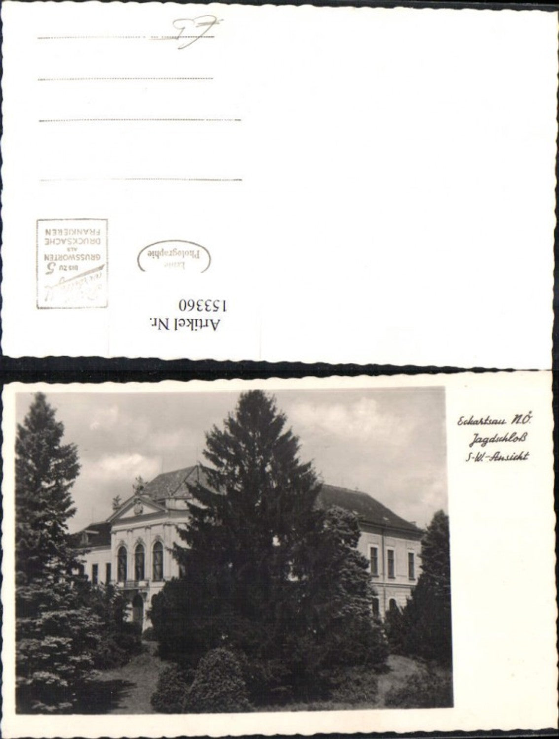 153360,Eckartsau Jagdschloss Schloss Kopfstetten Pframa Wagram an der Donau und Witzelsdorf