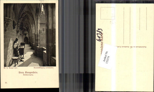 153374,Leobendorf b. Korneuburg Burg Kreuzenstein Raschauergang Gang m. Mann