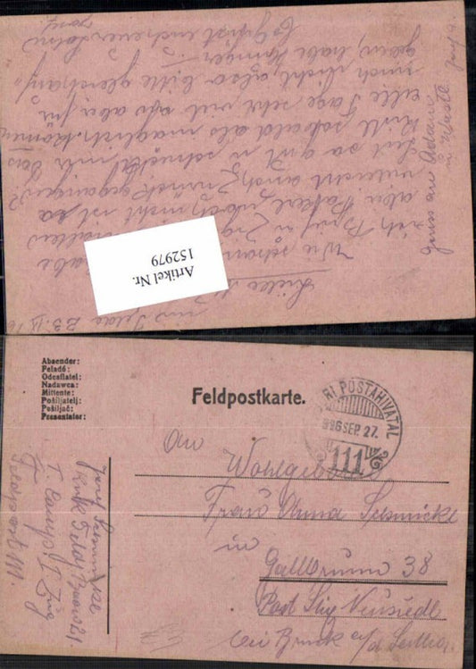 Alte Ansichtskarte – Old Postcard