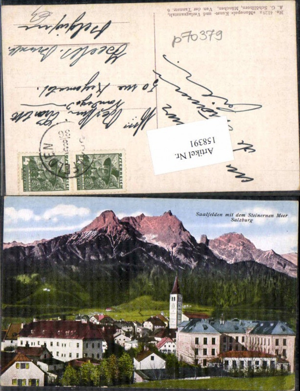 158391,Saalfelden m. Steinernen Meer