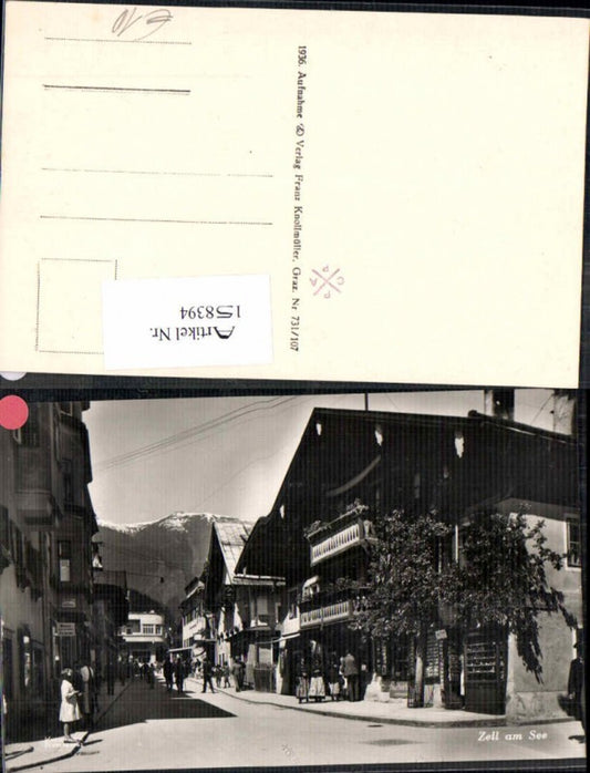 158394,Zell am See Strassenpartie Häuseransicht