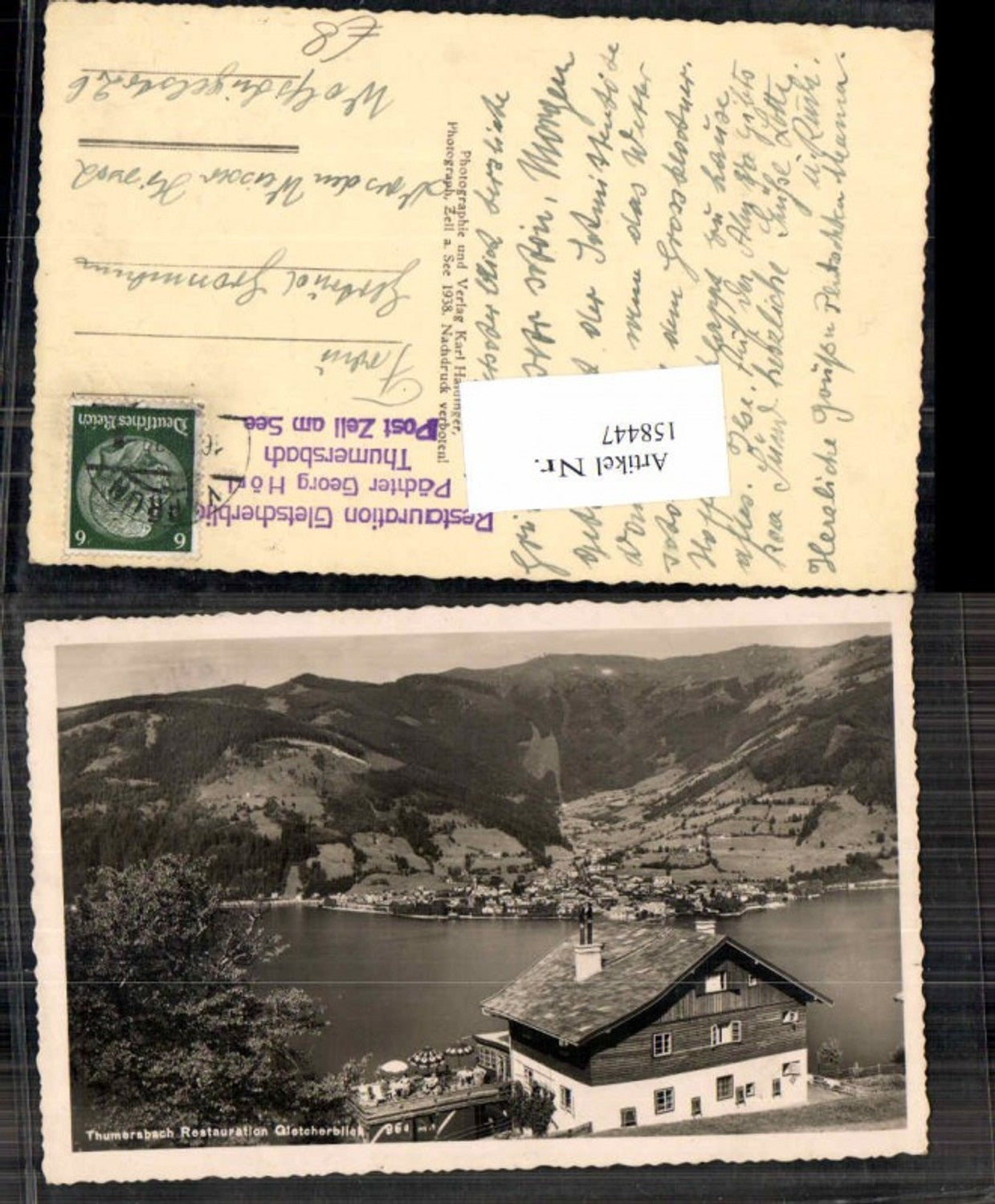 158447,Thumersbach bei Zell am See Restauration Gasthaus Gletscherblick