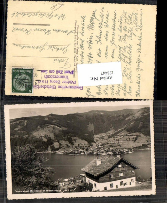 158447,Thumersbach bei Zell am See Restauration Gasthaus Gletscherblick