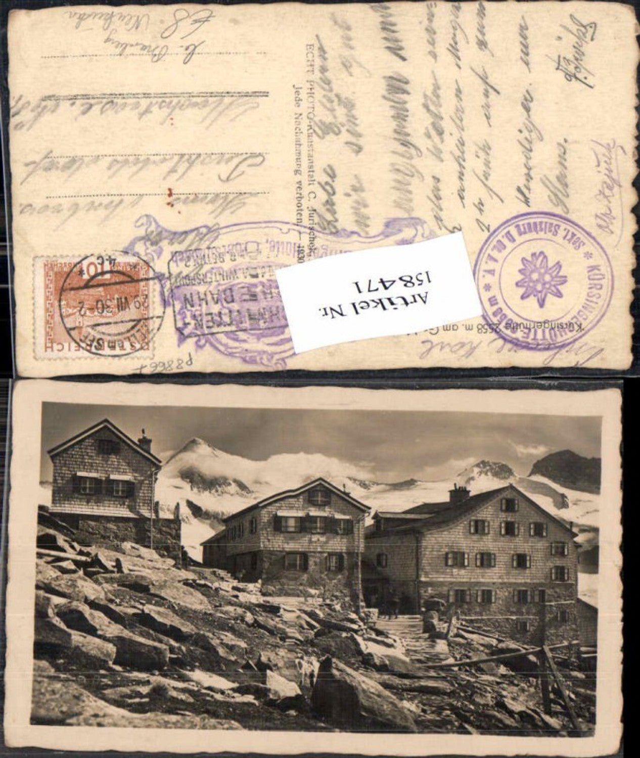 158471,Kürsingerhütte bei Neukirchen am Grossvenediger Bramberg 1930