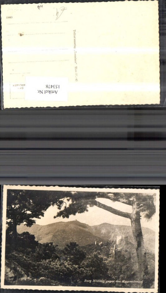 153478,Burg Mödling geg. d. Husarentempel