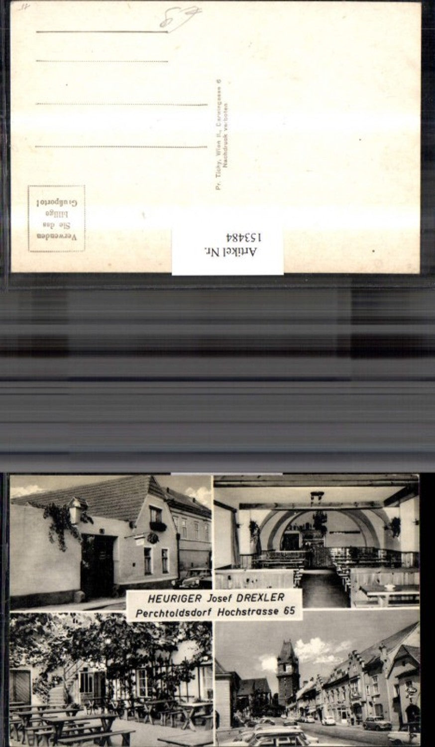 153484,Perchtoldsdorf Heuriger Josef Drexler Mehrbild Ak