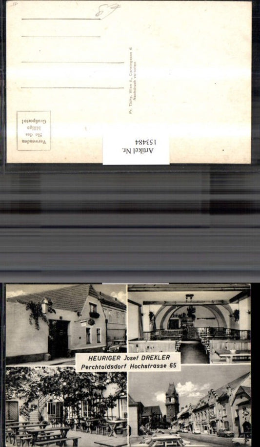 153484,Perchtoldsdorf Heuriger Josef Drexler Mehrbild Ak