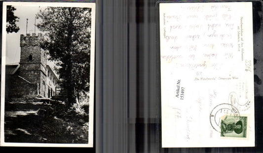 153497,Naturfreundehaus a. d. Höllenstein m. Julienturm  Wienerwald 1956