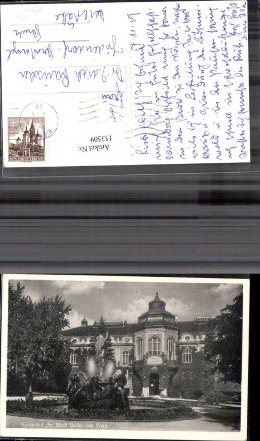 153509,Baden b. Wien Kuranstalt Brunnen 1959