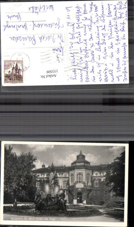 153509,Baden b. Wien Kuranstalt Brunnen 1959
