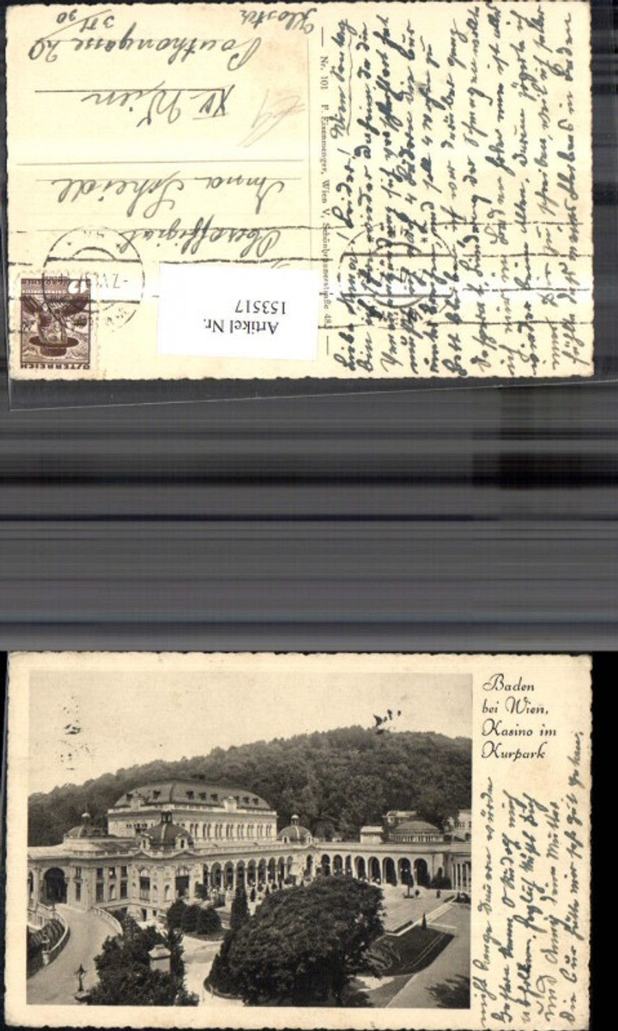 153517,Baden b. Wien Kasino i. Kurpark Casino 1937