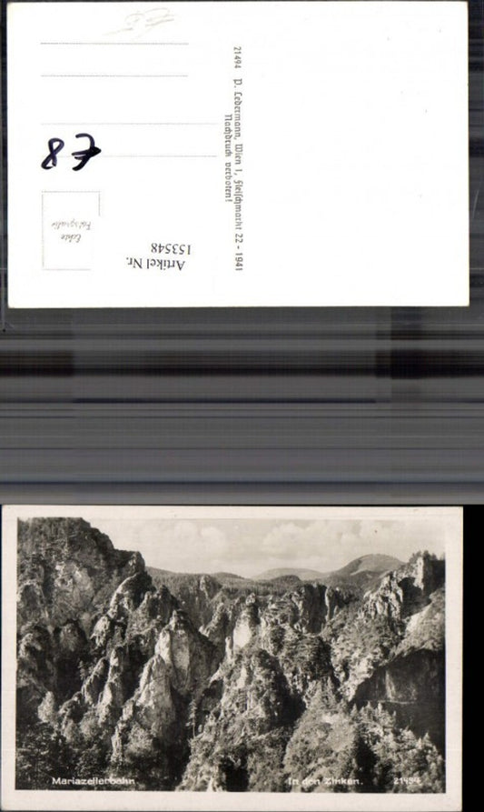 153548,Mariazellerbahn In d. Zinken Mariazell Annaberg