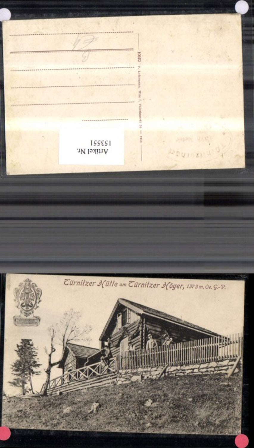 153551,Türnitzer Hütte a. Türnitzer Höger Ansicht m. Personen Türnitz