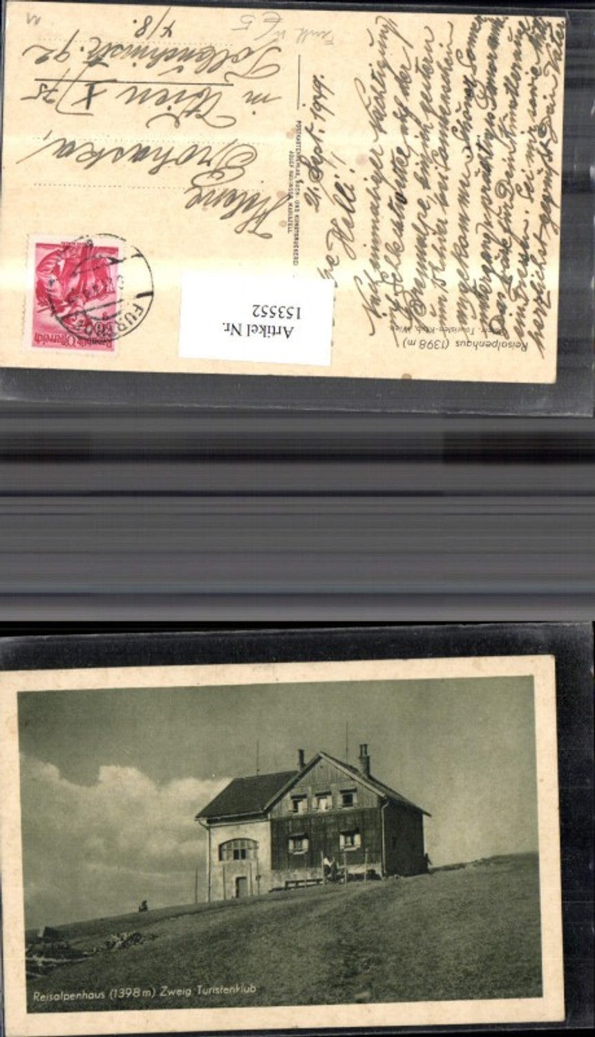 153552,Reisalpenhaus Zweig Turistenklub Türnitz 1949 Lilienfeld