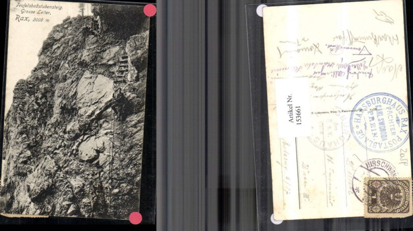 153661,Rax Teufelsbadstubensteig Grosse Leiter b. Reichenau 1921