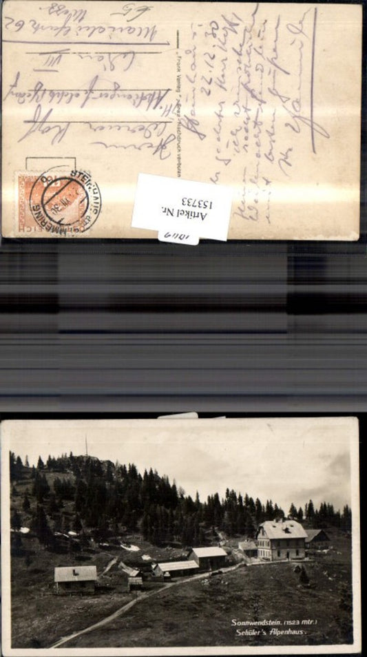 153733,Sonnwendstein Schülers Alpenhaus 1930 Steinhaus a. Semmering