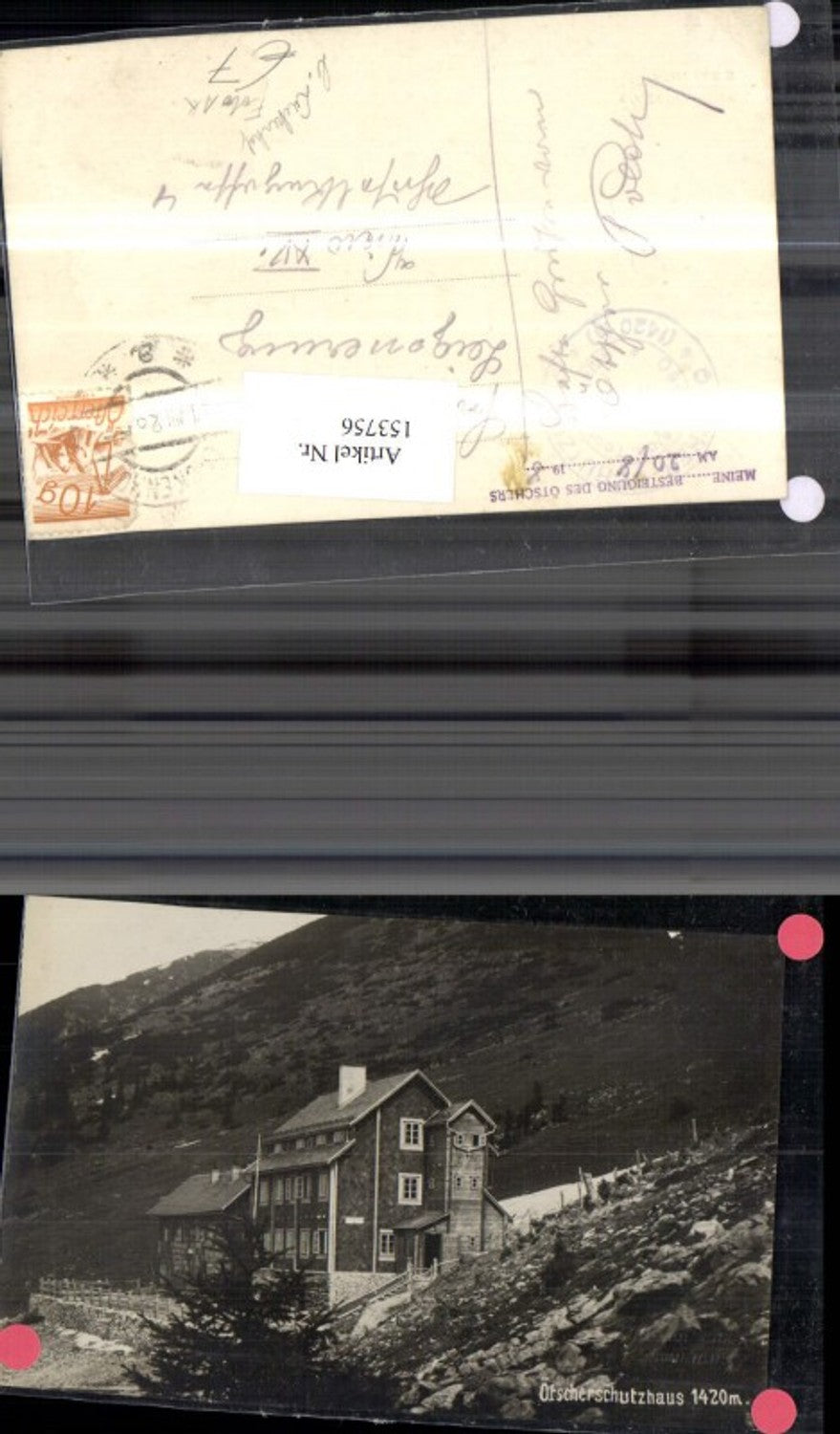 153756,Foto Ak Ötscherschutzhaus Lackenhof 1928