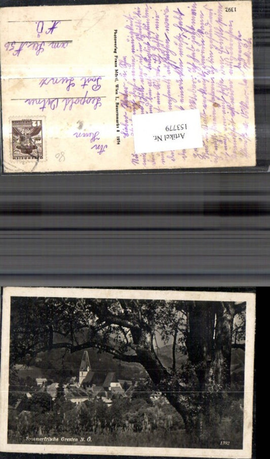 153779,Gresten Ansicht m. Baum