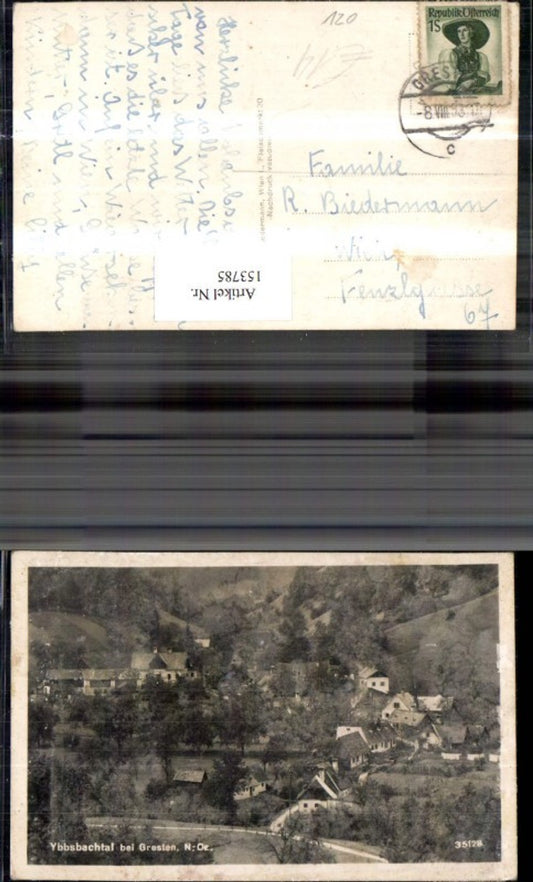 153785,Ybbsbachtal b. Gresten Ansicht 1953