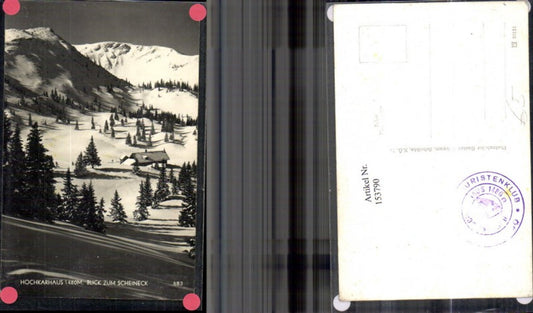 153790,Hochkarhaus Blick z. Scheineck Winteransicht Lackenhof