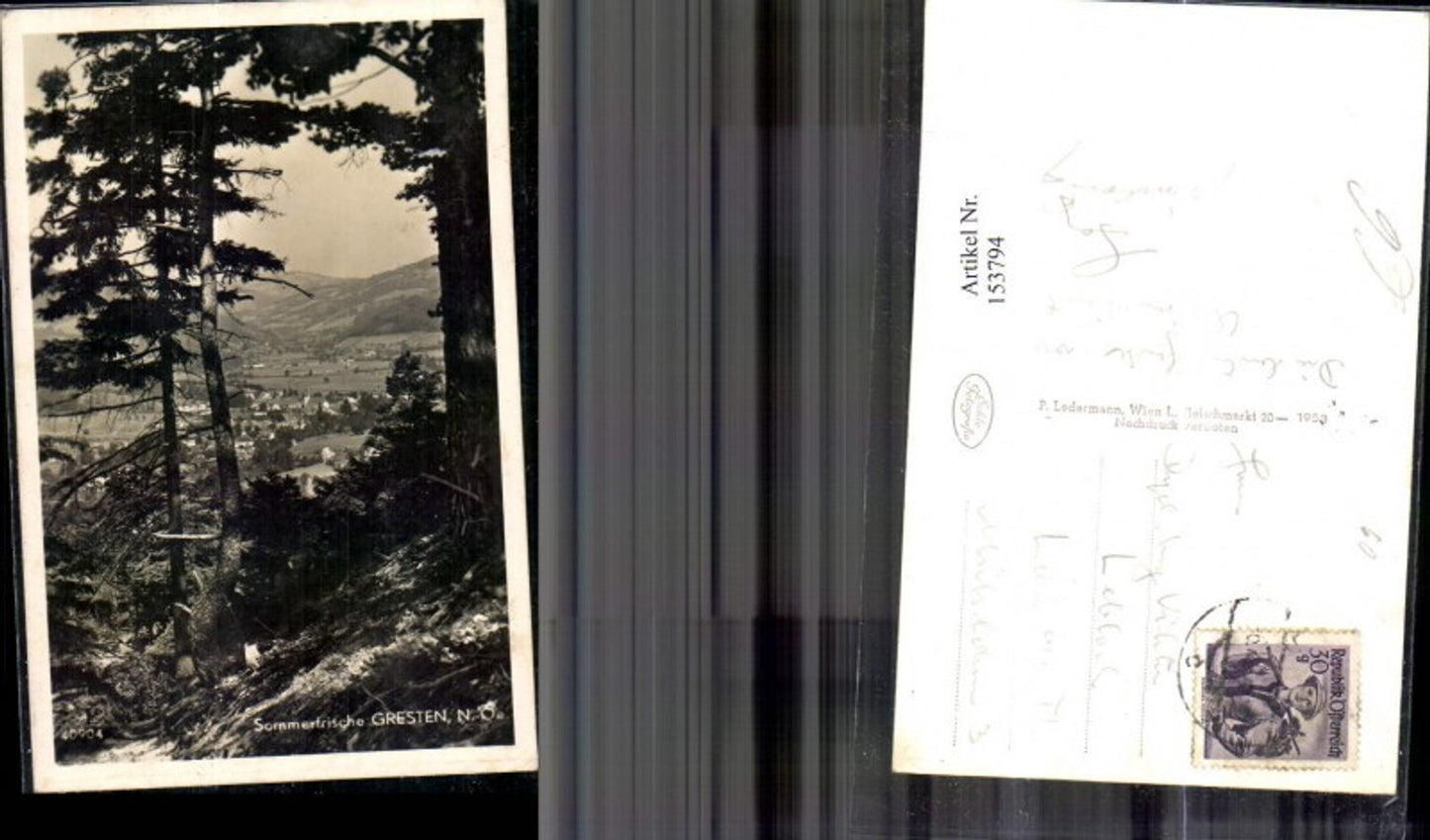 153794,Gresten Ansicht m. Bäumen
